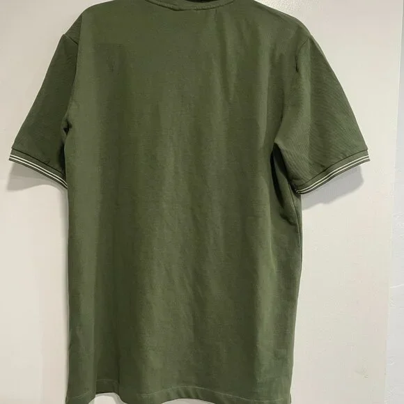 Hackett x Aston Martin Racing Earth Polo Shirt Green Sustainable Cotton Size L - Picture 5 of 7